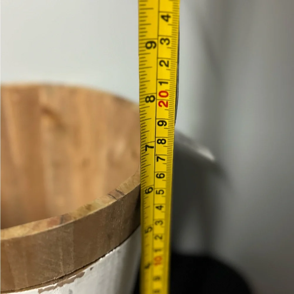 Rustic Merry Christmas Wooden Bucket - Picture 6 of 7